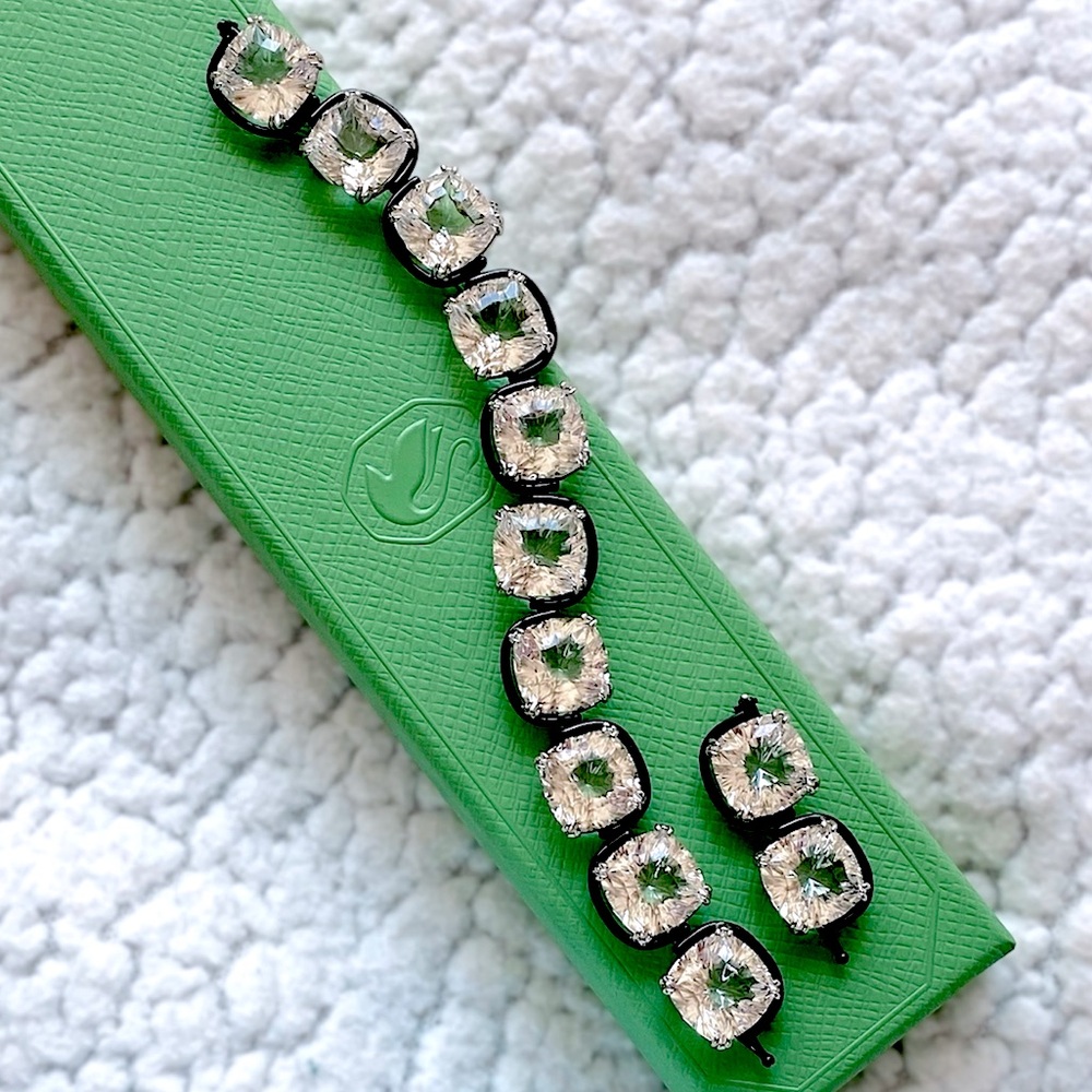 Swarovski “Harmonia” Cushion Cut Crystal Flex Bracelet - Picture 6 of 17